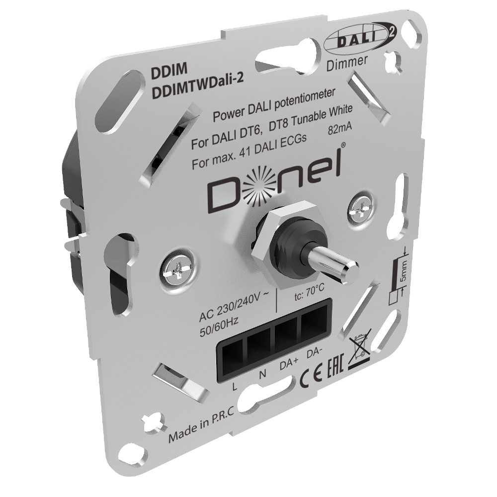 Диммер Donel R98 Dali роторный Алюминий матовый DDIMTWDali-2-DA65026 — изображение 3