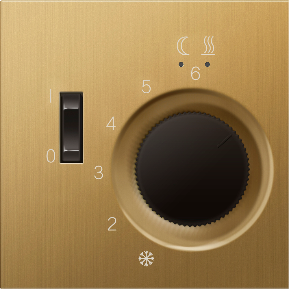 Терморегулятор механический Donel R98 Metal с внешним датчиком Золото матовое DTEF231-DA149BR — изображение 2