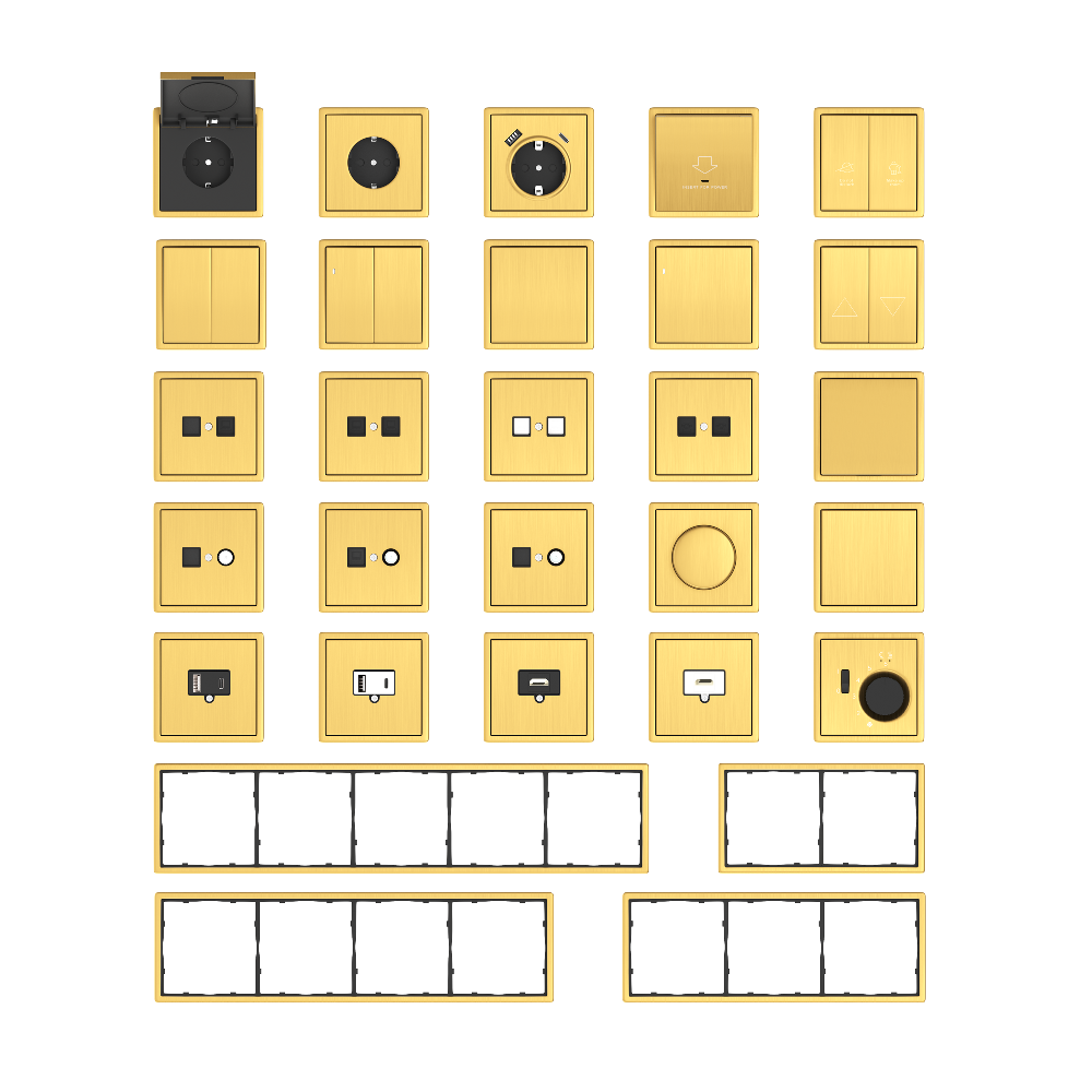 Розетка встраиваемая HDMI Donel R98 Metal 2.0a Золото матовое STRS20A-DA276BR — изображение 3