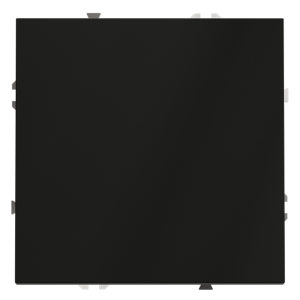 Выключатель одноклавишный встраиваемый проходной Voltum S70 Черный матовый VLS010308