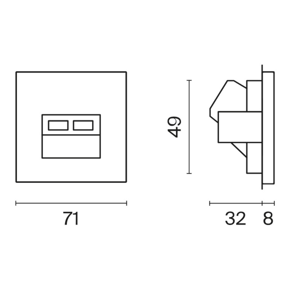 Розетка встраиваемая двойная Ethernet Voltum S70 RJ45+RJ45 Cat.6 Белый матовый VLS060202 — изображение 6