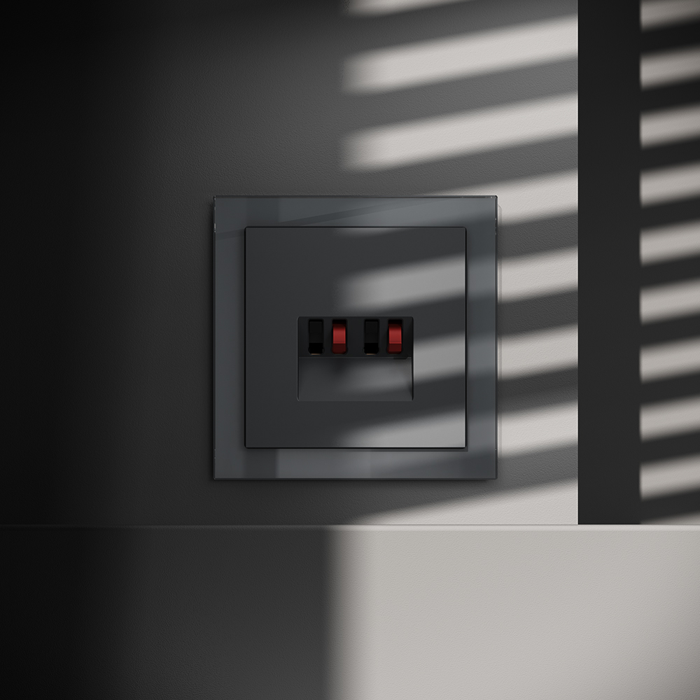 Акустическая розетка встраиваемая Voltum S70 Графит VLS060307 — изображение 4