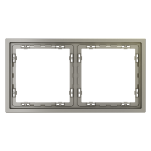 Рамка пластиковая Voltum S70 на 2 поста Шелк глянцевый VLS100204