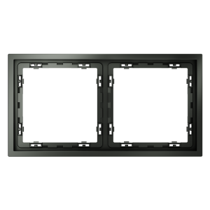 Рамка пластиковая Voltum S70 на 2 поста Титан глянцевый VLS100206