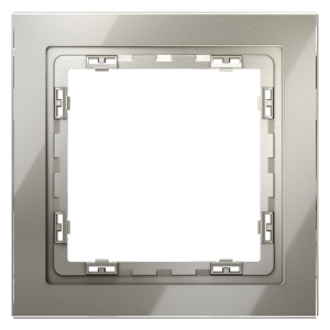 Рамка стеклянная Voltum S70 на 1 пост Шелк глянцевый VLS110104