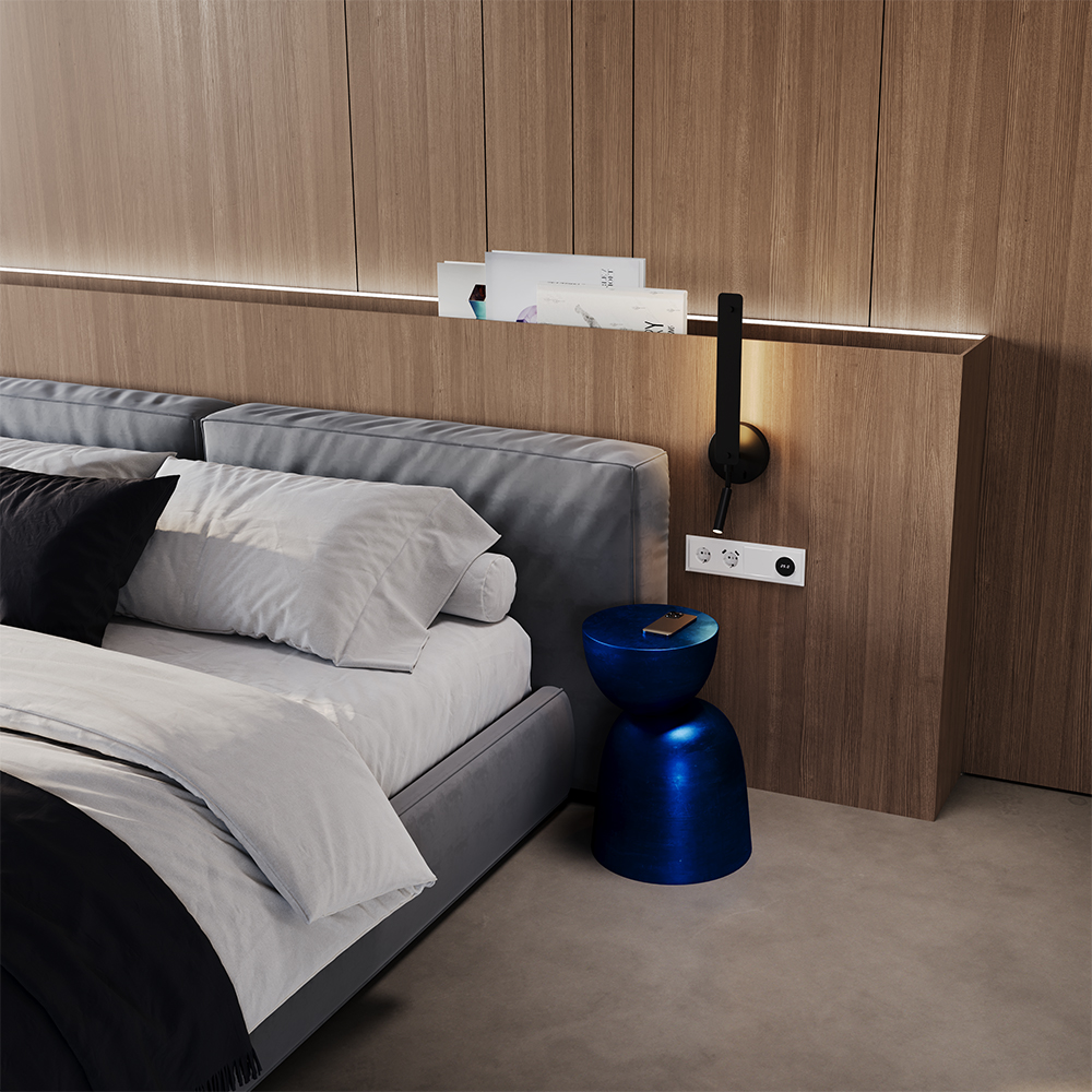 Рамка стеклянная Voltum S70 на 4 поста Белый глянцевый VLS110401 — изображение 4