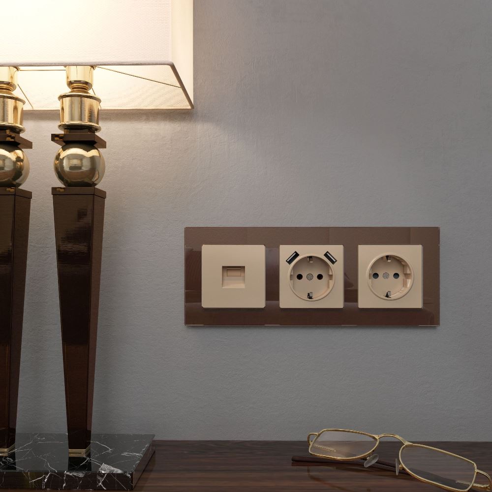 Накладка для розетки Werkel USB Шампань W1179511 — изображение 2