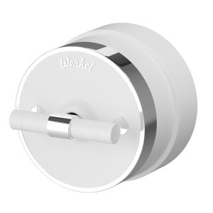 Переключатель-выключатель одноклавишный Werkel Vintage Белый матовый / Хром W5812050