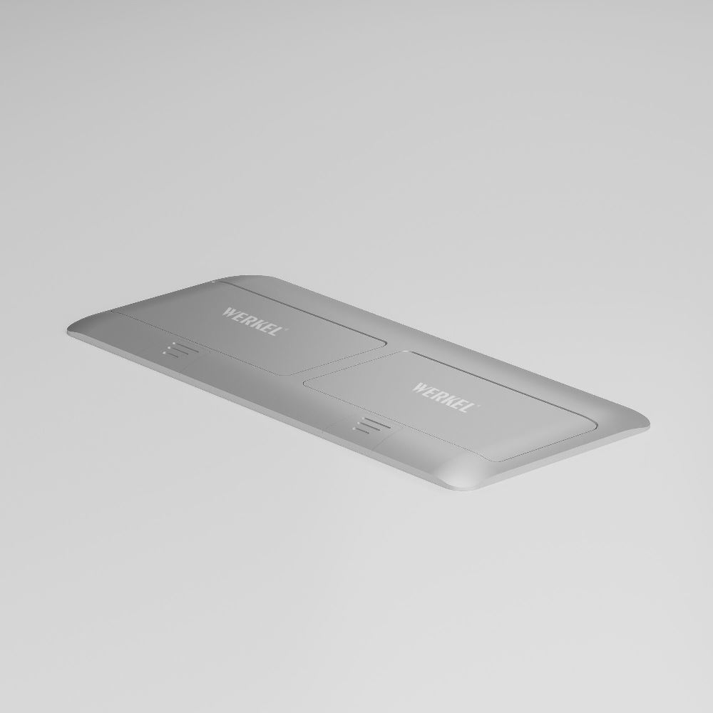 Выдвижной розеточный блок Werkel на 8 модулей Серебряный W8078065 — изображение 2